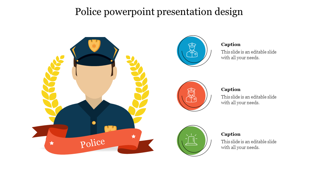 Awesome Police PowerPoint Presentation Design Slides